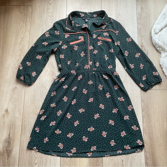 Western Floral Polka Dot Dress - Picture 1 of 5